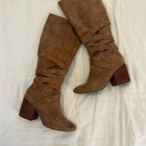 Women's Tan Knee-High Boots